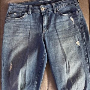 INC mid rise straight leg jeans